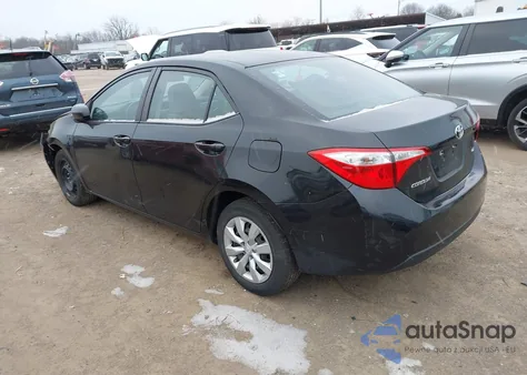 2016 Toyota Corolla Le из США, поврежденный, VIN 5YFBURHE5GP478755